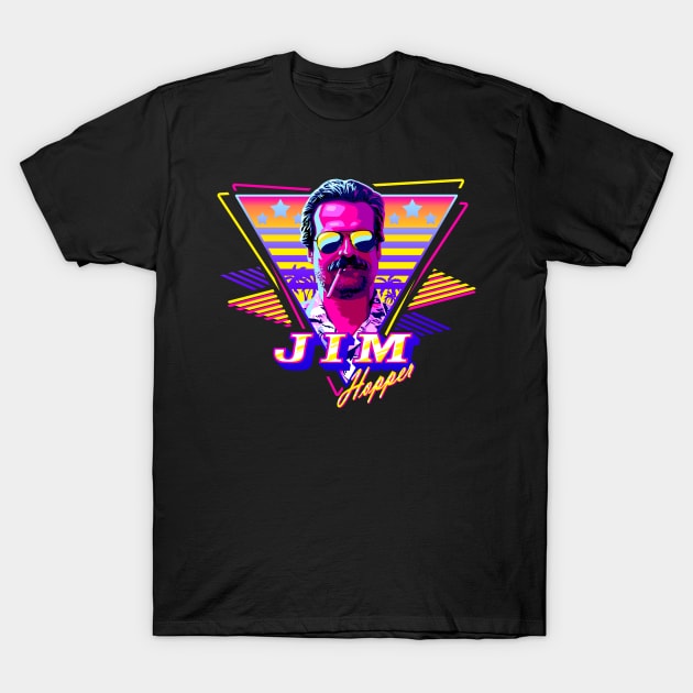 Retro Jim Hopper T-Shirt by ZlaGo